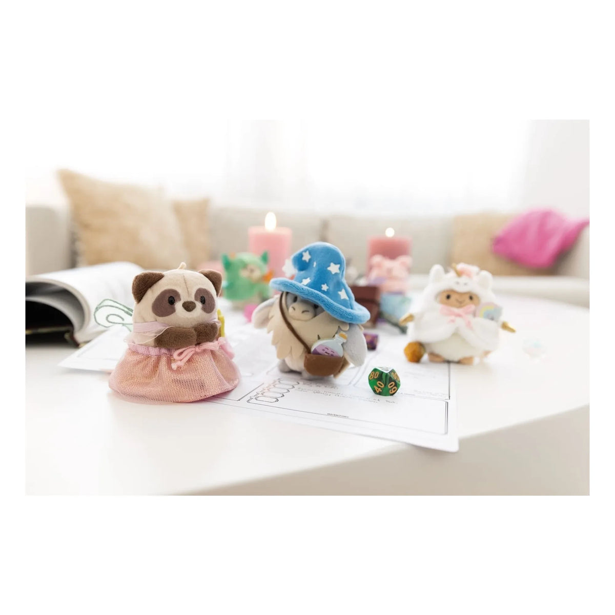 Nici - Peluche de Mouton Wools disfrazado de unicornio | Blanco