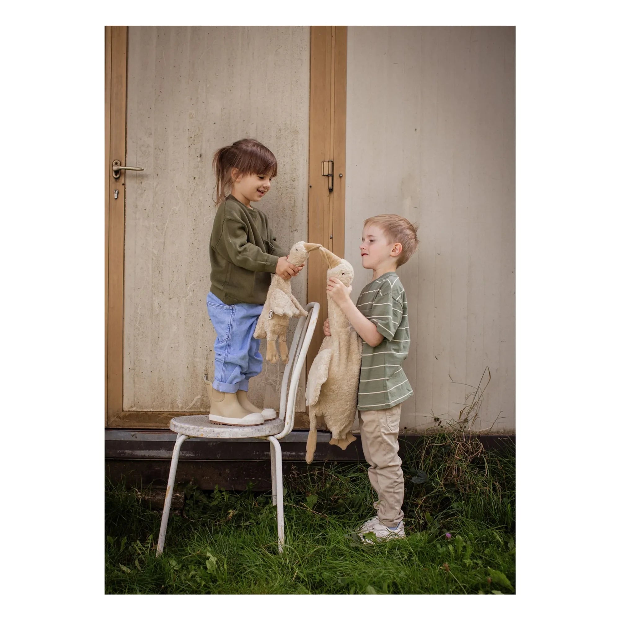 Senger Naturwelt - Bolsa de agua caliente de ganso de peluche | Beige
