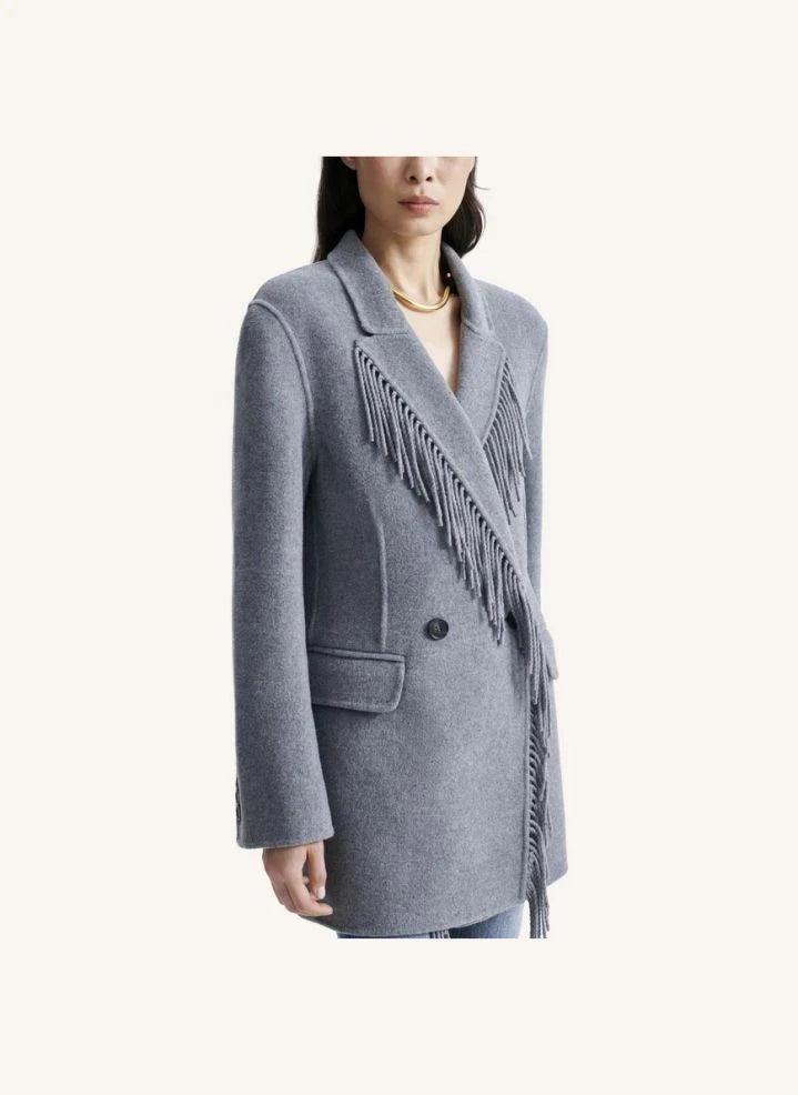 Vanessa Bruno - Blazer de lana Helenka | Gris jaspeado