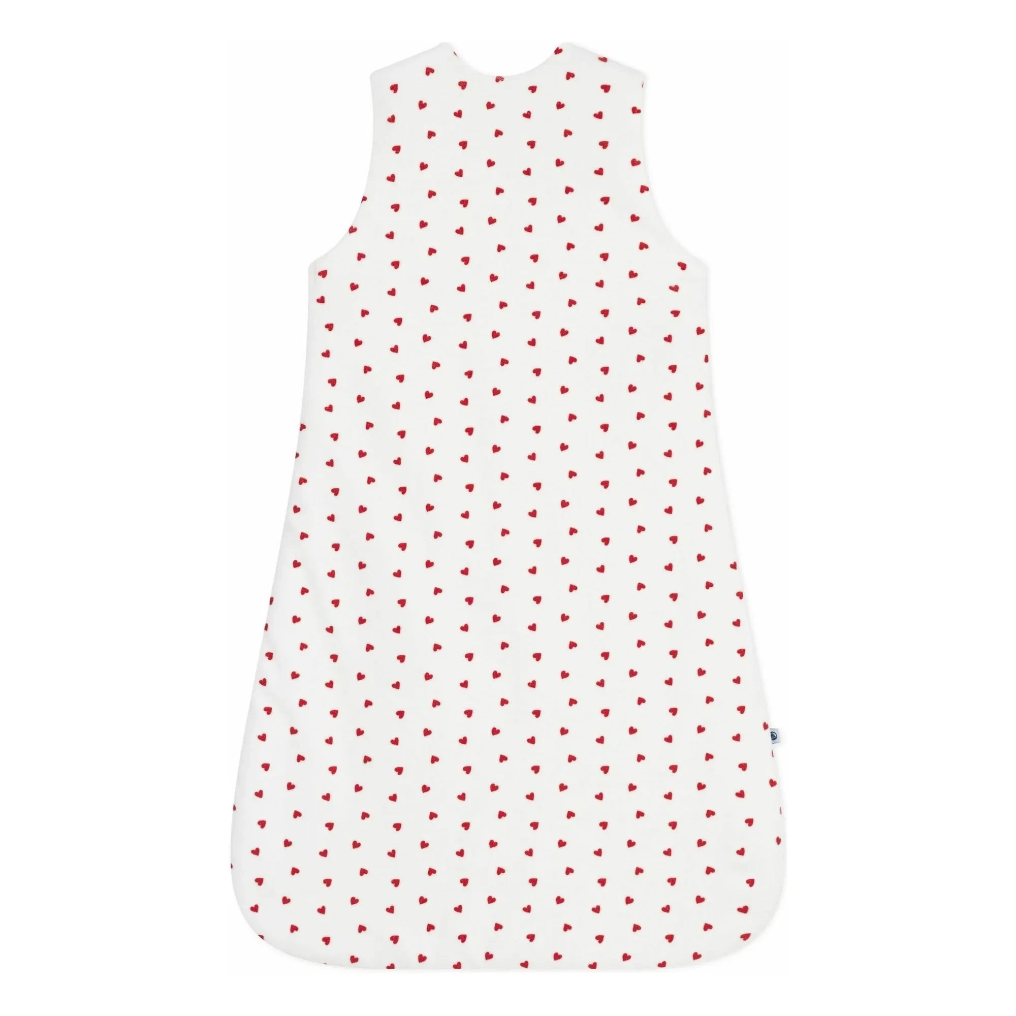 Petit Bateau - Saco de dormir con motivos de corazón | Blanco