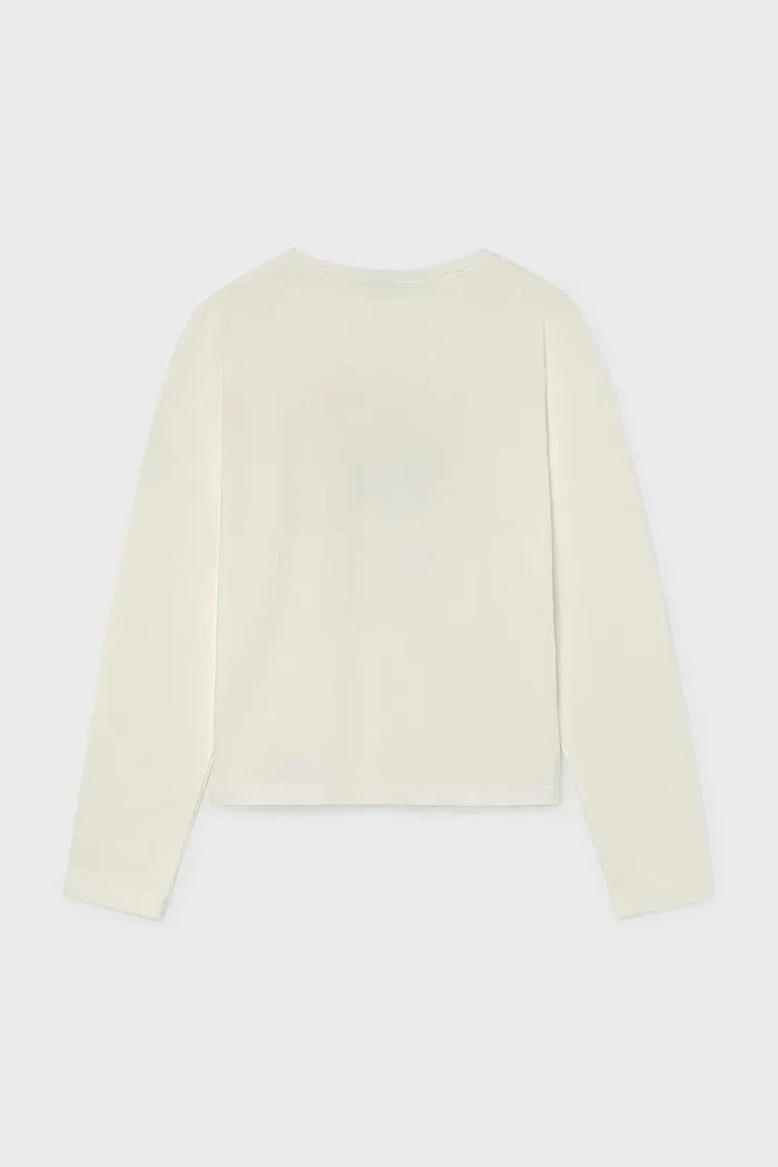 Blusa Mayoral de manga larga de algodón y elastano para niña
