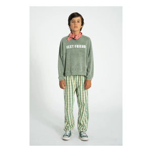 Piupiuchick - Sudadera de toalla de algodón orgánico Best Friend | Verde oscuro
