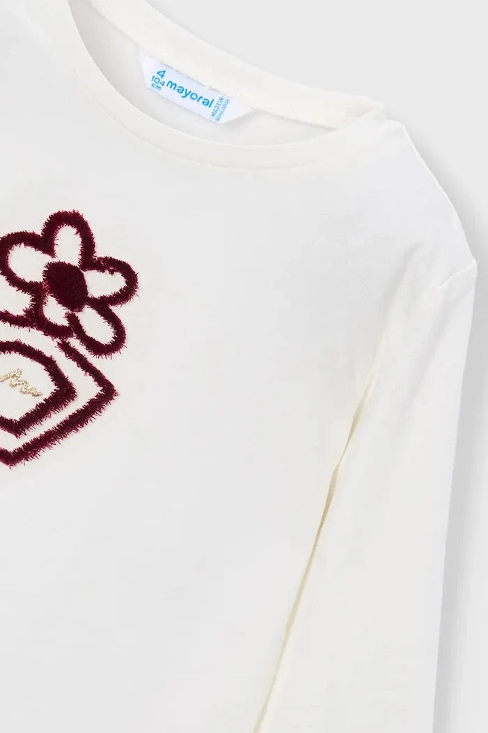Blusa de manga larga de algodón para niños Mayoral