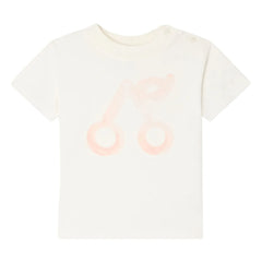 Bonpoint - Camiseta de algodón orgánico Cai Cereza | Crema