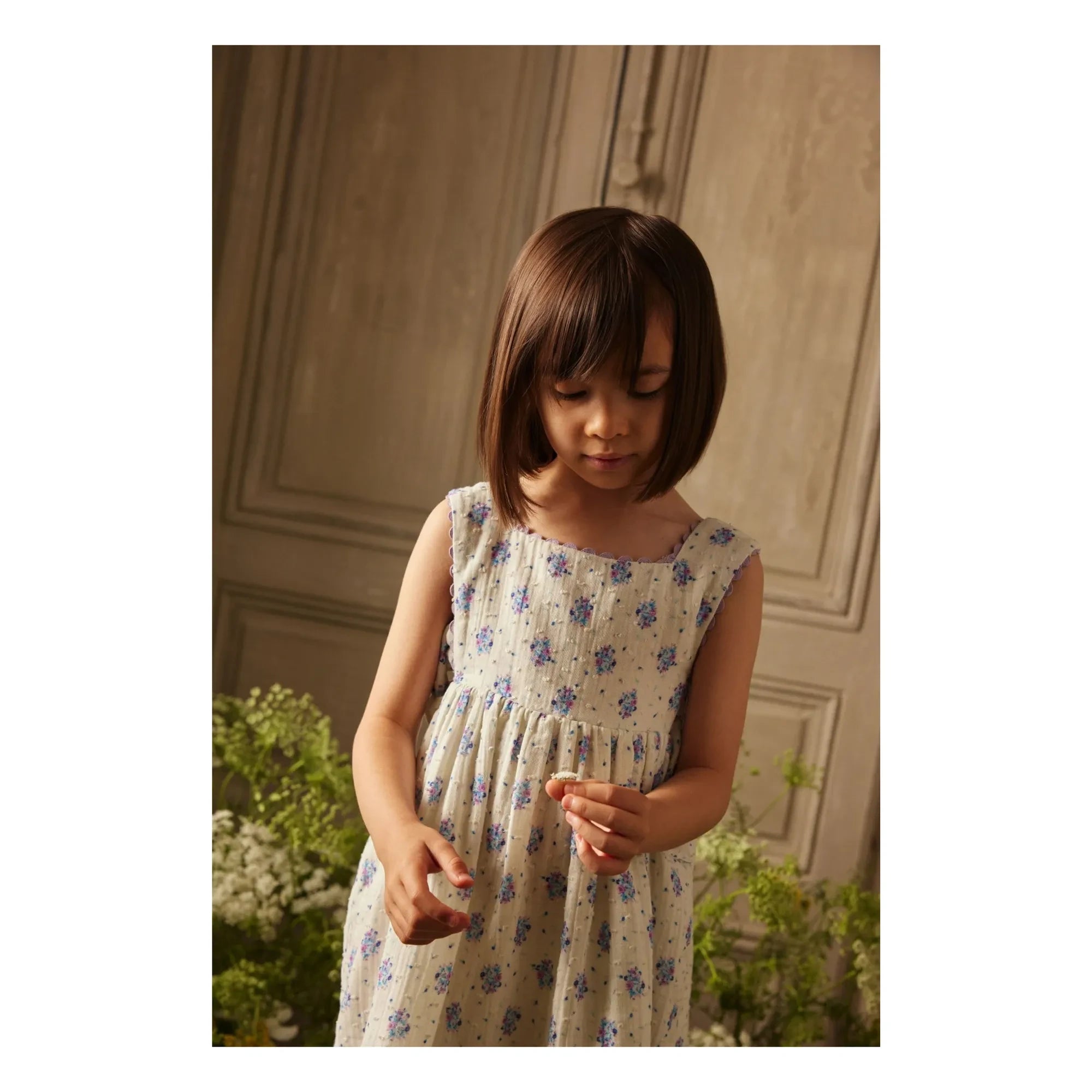 Louise Misha - Vestido de tirantes Aloisa Fleurie | Crema