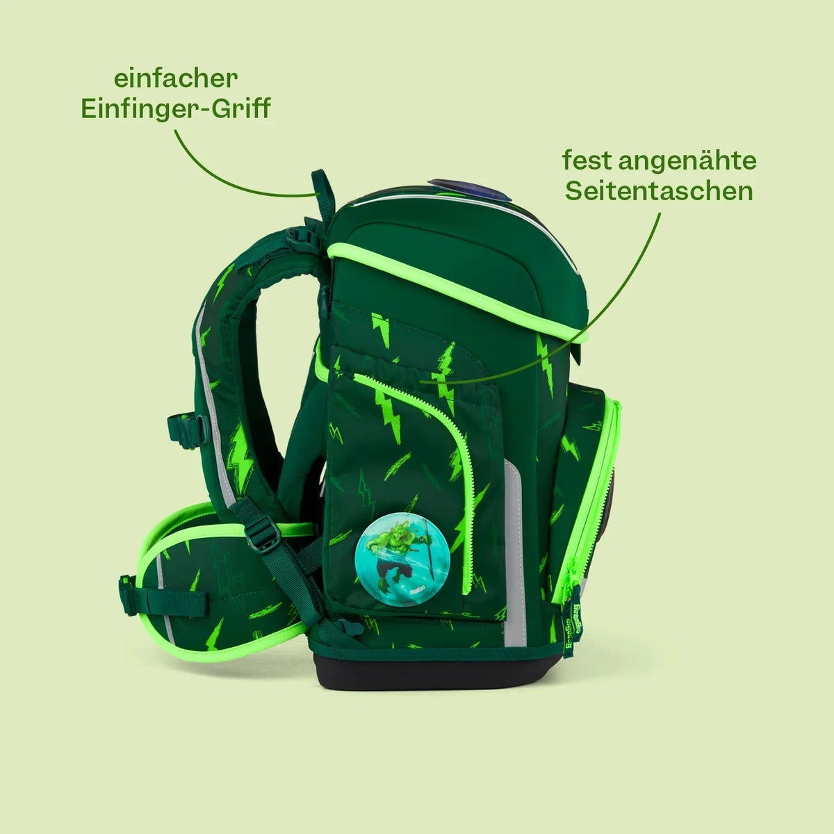 Ergobag - Set de Mochilas escolares cubo Beary Fast Lane