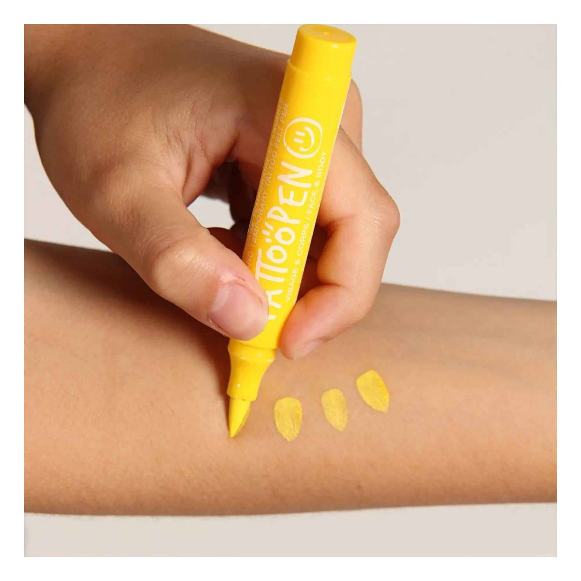 Nailmatic Kids - Bolígrafo de tatuaje | Amarillo
