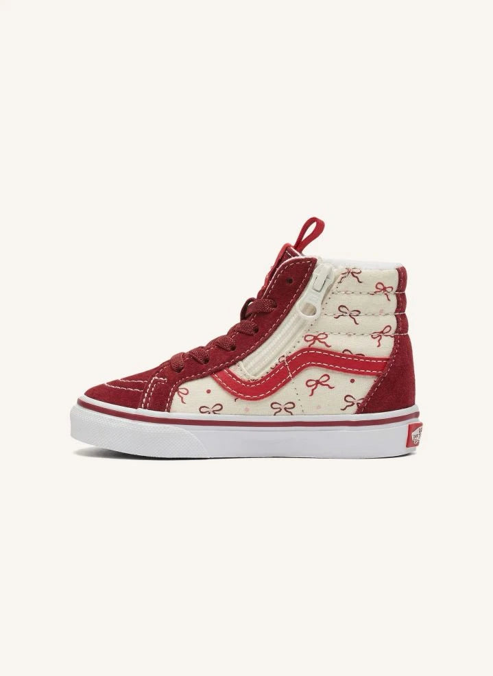 Vans - Zapatillas de caña alta SK8-Hi Reissue Burdeos con cremallera