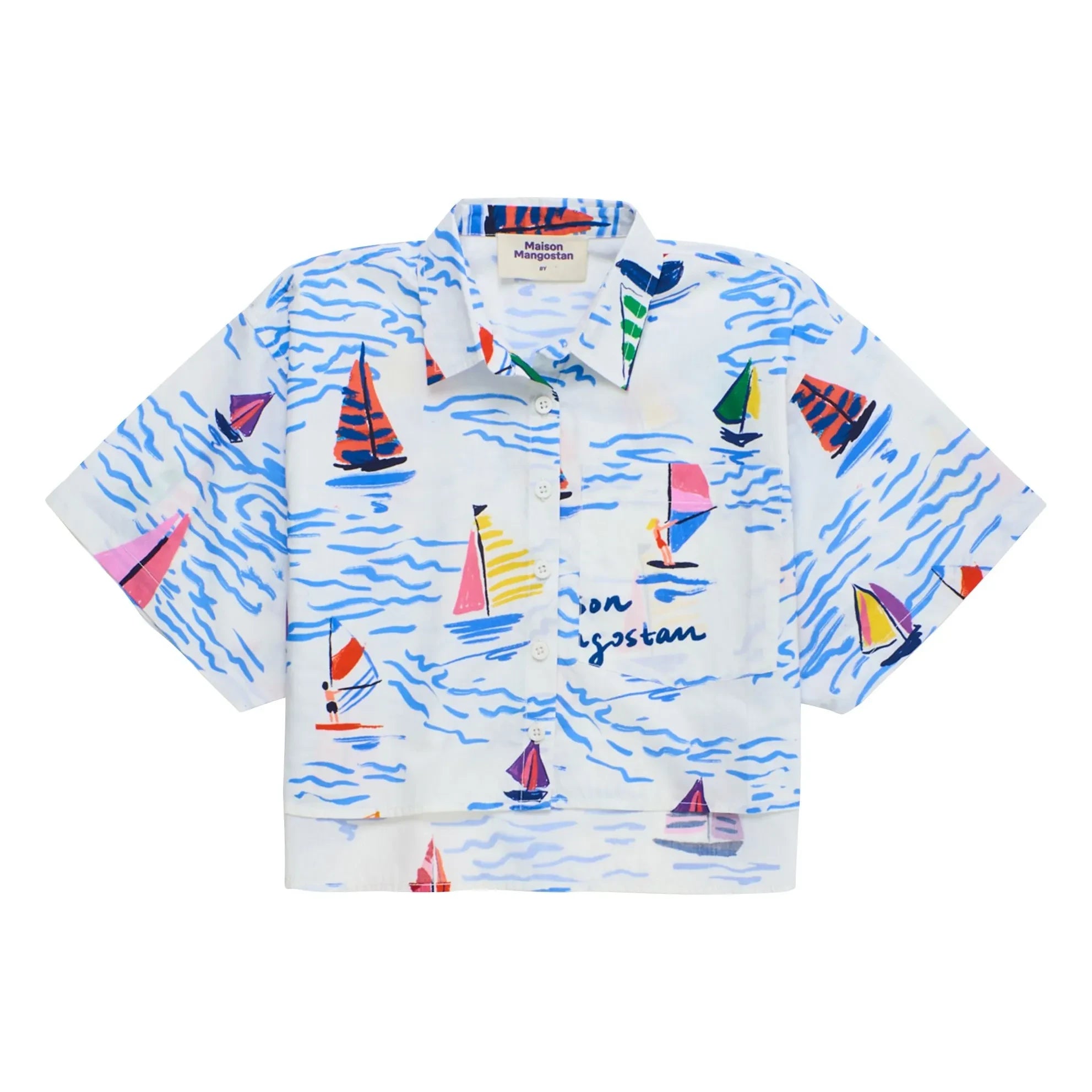 Maison Mangostan - Camisa Sails | Blanco