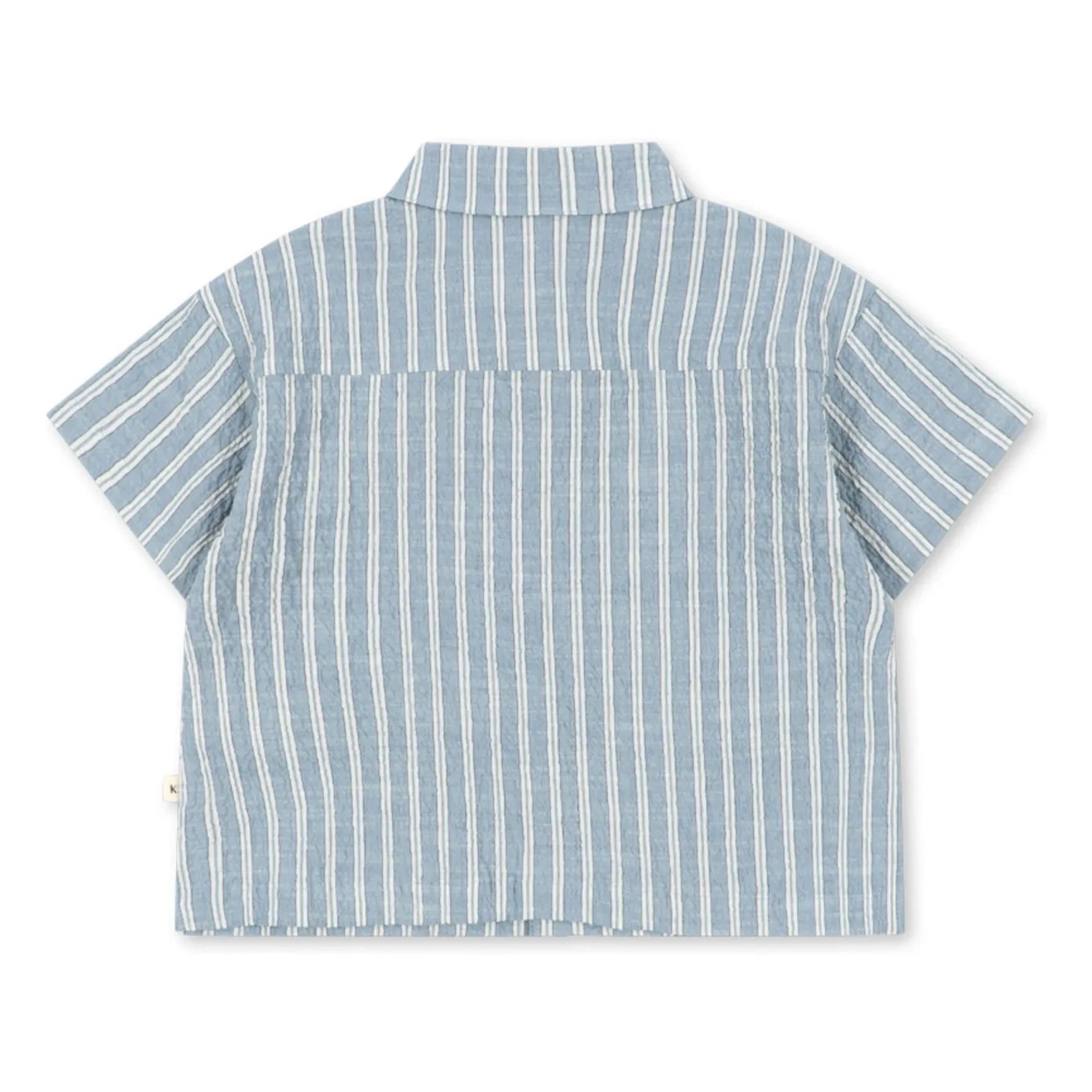 Konges Sløjd - Camisa a rayas de algodón orgánico Elliot | Azul