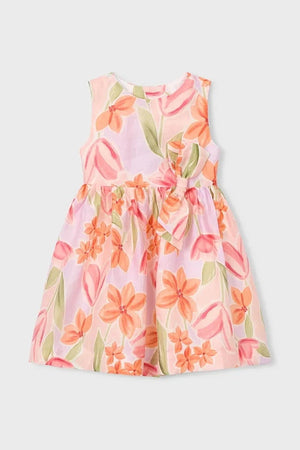 Vestido de lino infantil Mayoral
