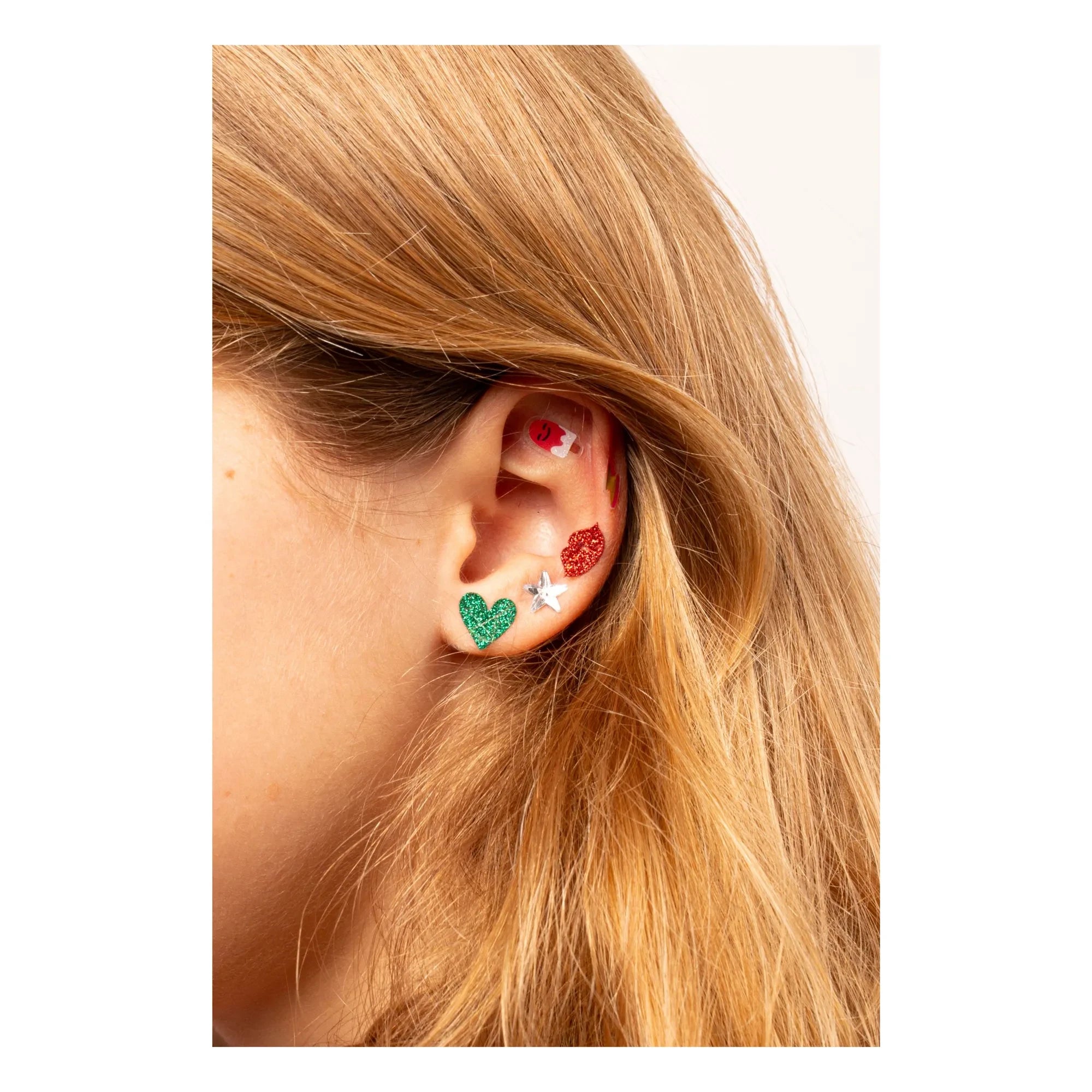 Omy - Pendientes adhesivos Kawaii | Naranja