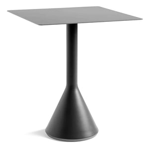 Hay - Mesa Palissade Cone diseñada por Ronan y Erwan Bouroullec - 65 x 65 cm | Gris carbón
