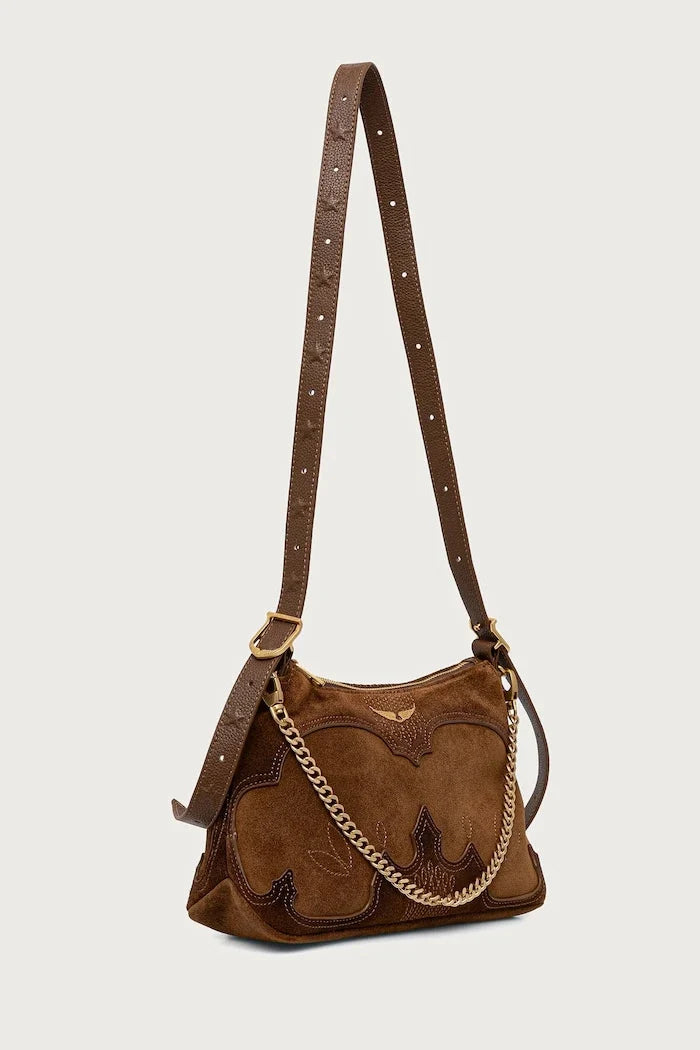 Bolso bandolera de ante para mujer JIM