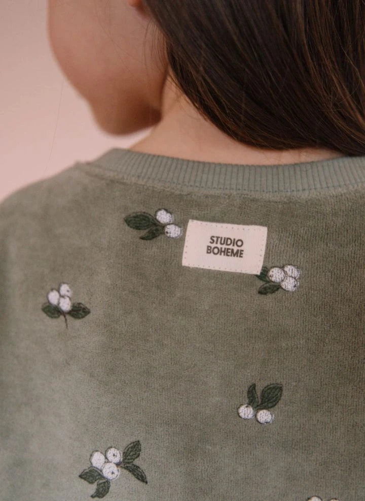 Studio Bohème - Chicas Gui Vestido de Terciopelo de Algodón Orgánico