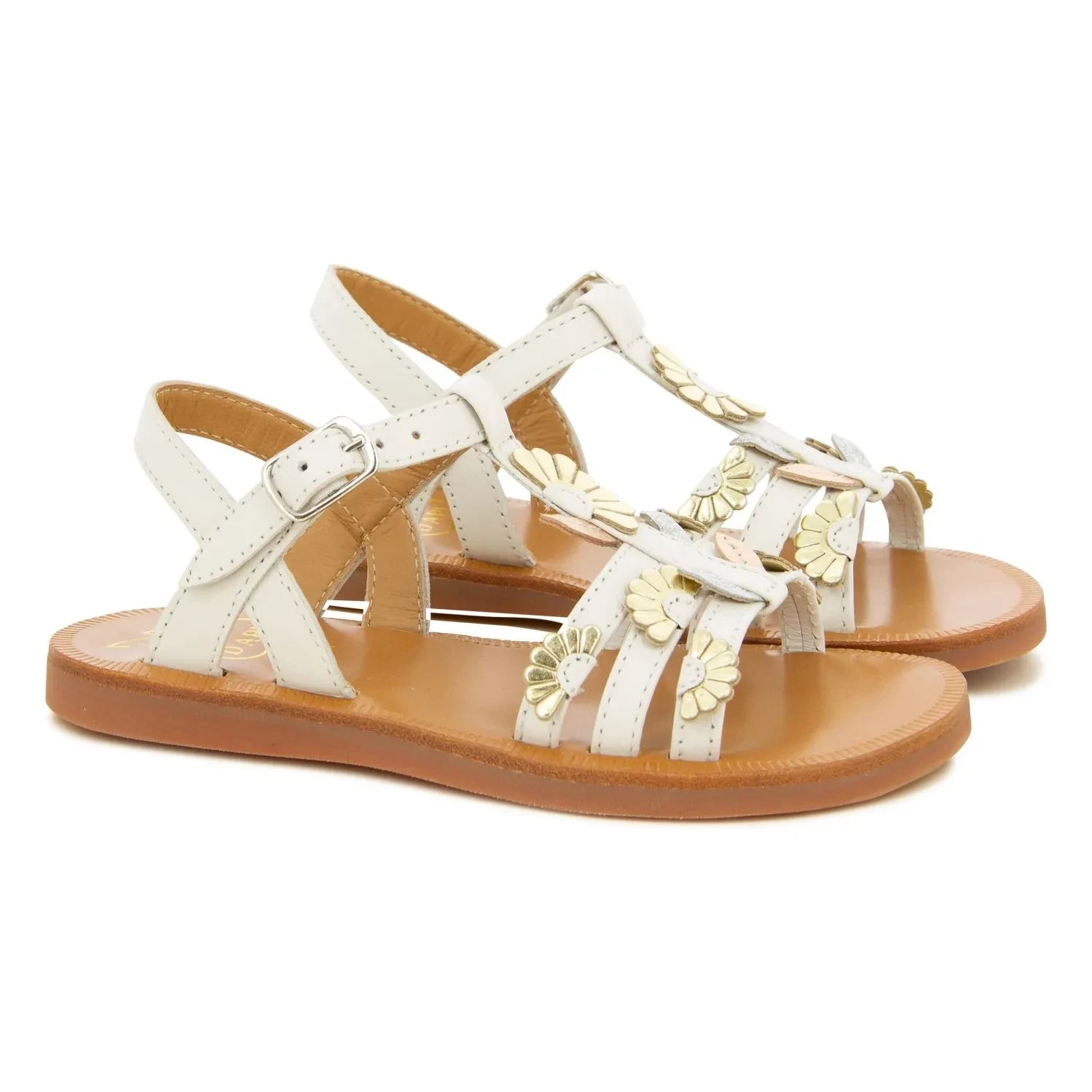 Pom d'Api - Sandalias Plagette Multi Daisy | Crema