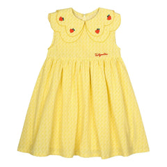 Jelly Mallow - Vestido con cuello con volantes | Amarillo