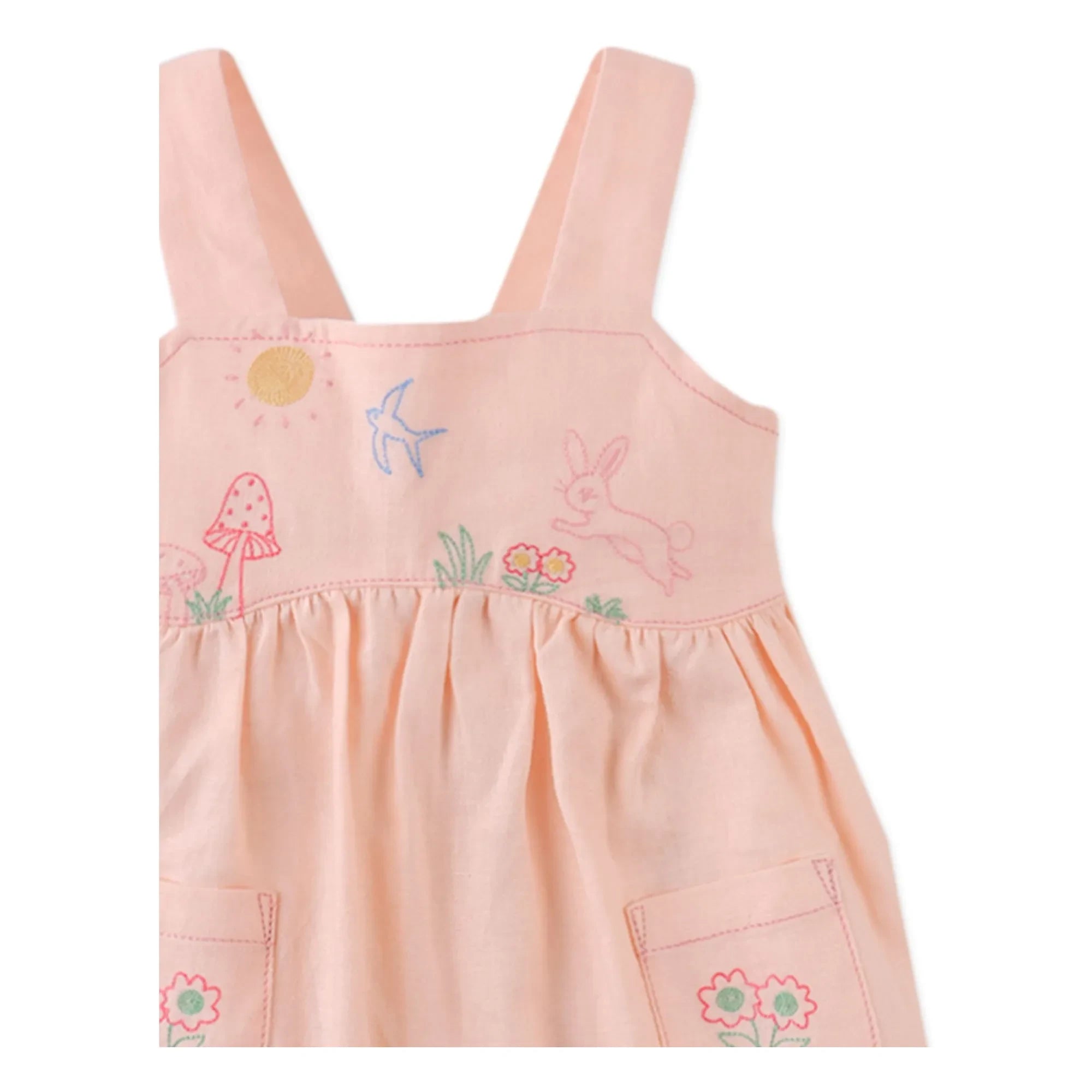 Gingersnaps - Vestido bordado Kayla | Rosa pálido