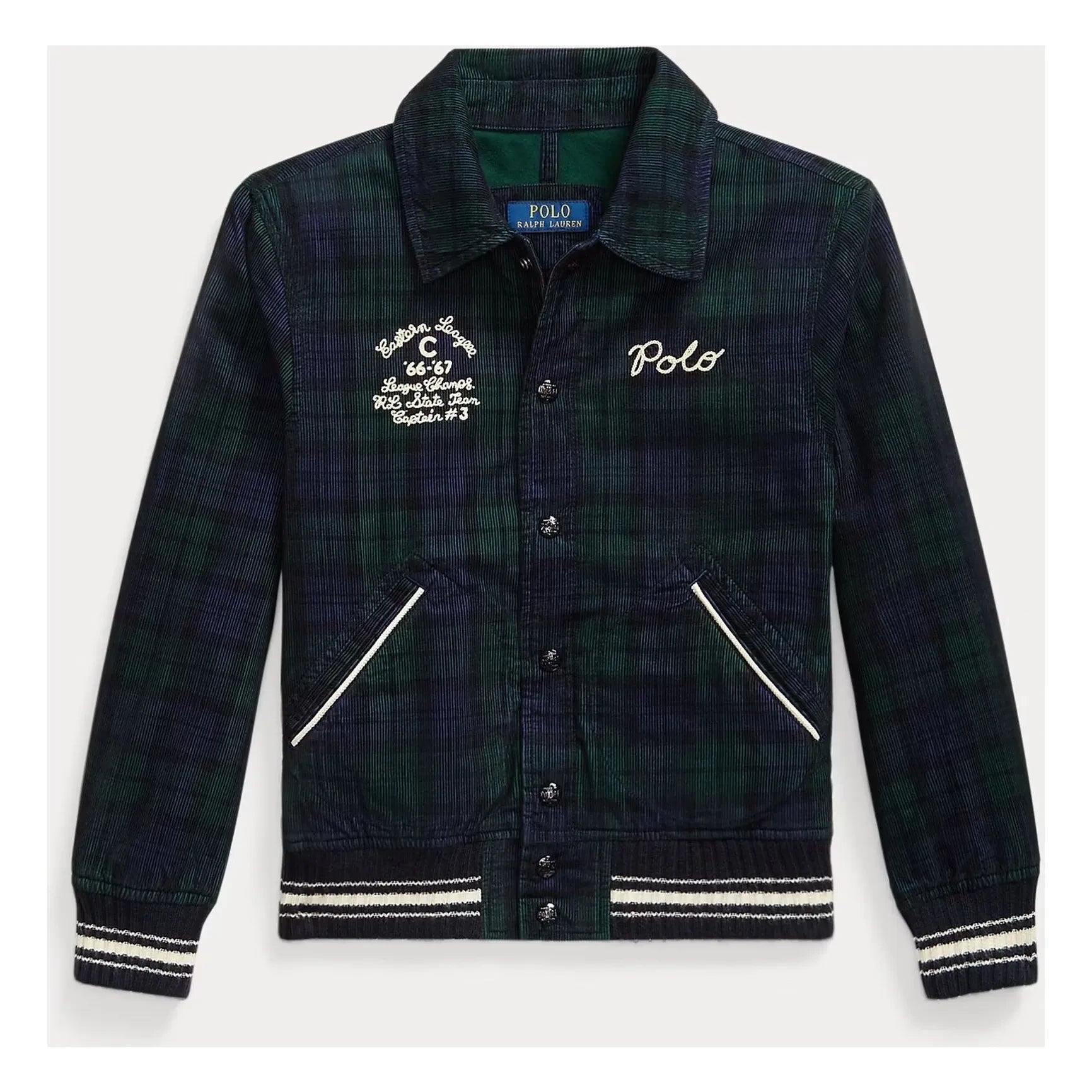 Ralph Lauren - Cazadora bomber a cuadros | Azul marino