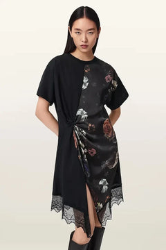 Vestido asimétrico de encaje LACE Lana de AllSaints