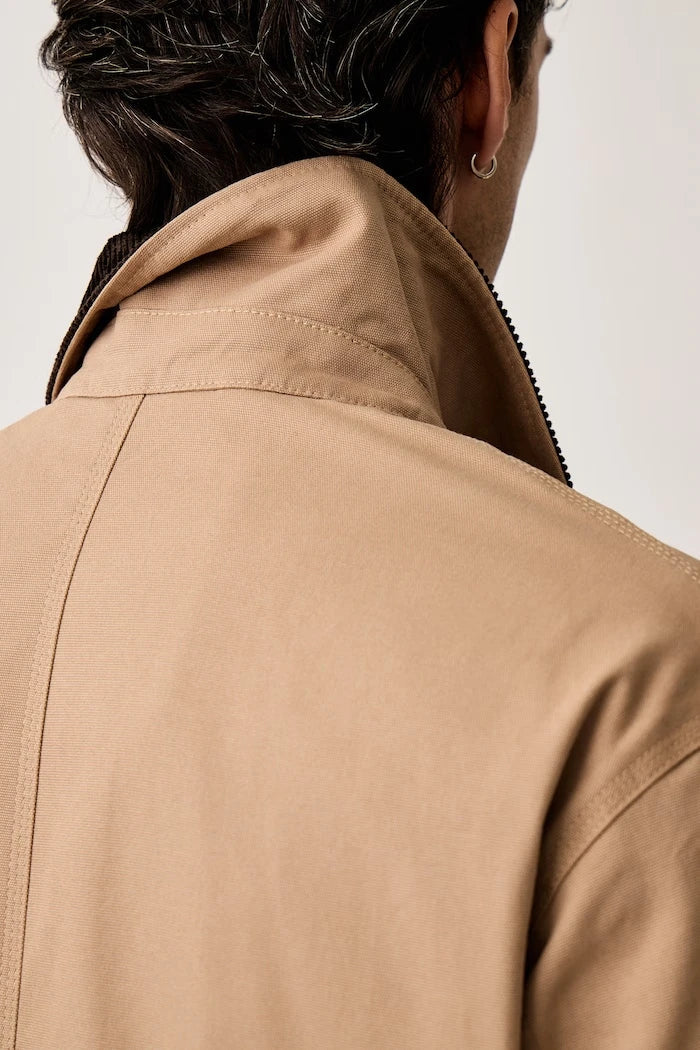 Chaqueta de entretiempo de algodón y elastano para hombre