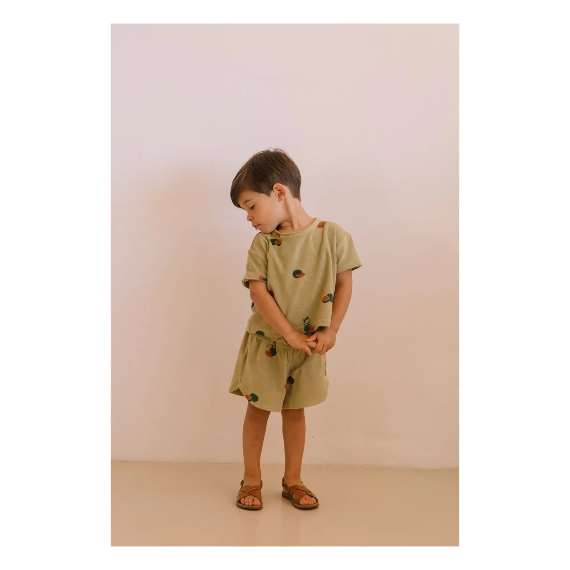 Studio Bohème - Camiseta de Esponja de Algodón Orgánico Essential Watermelon | Caqui