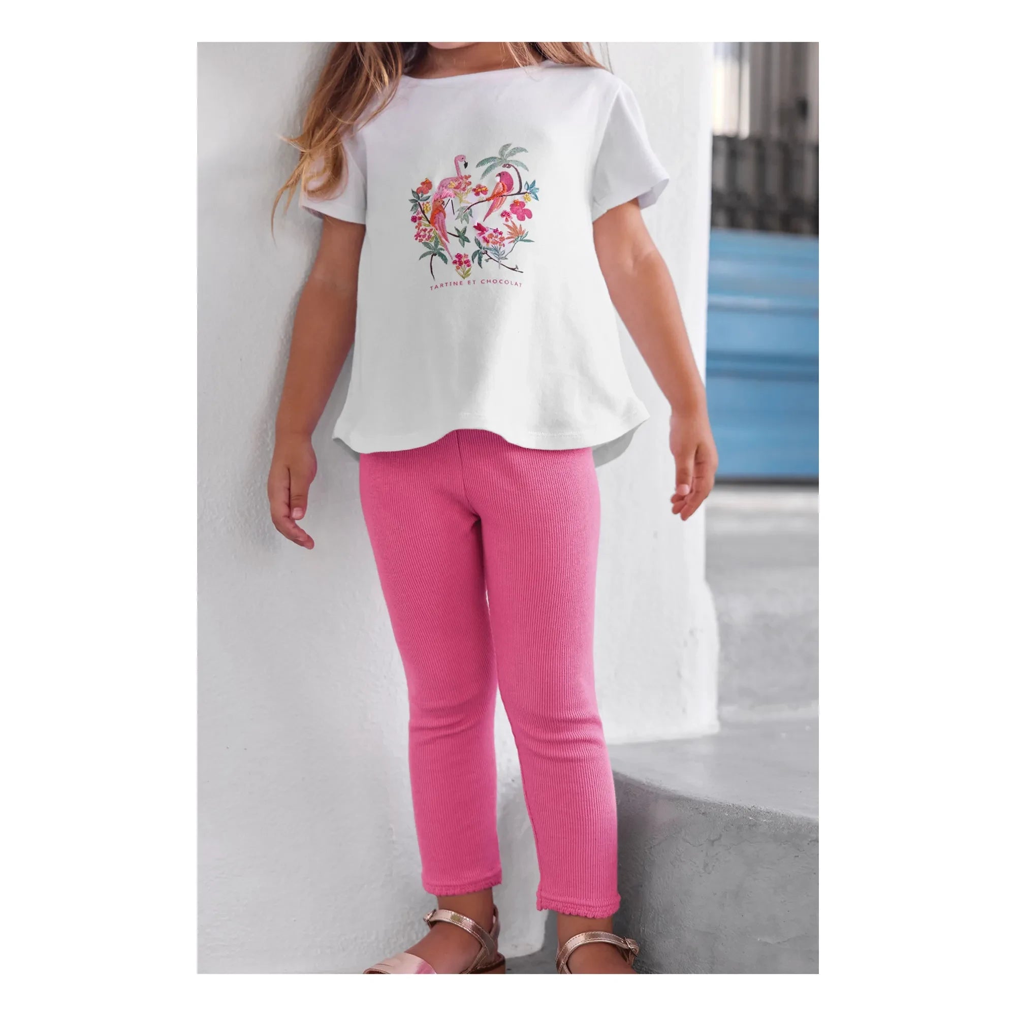 Tartine et Chocolat - Camiseta Tropique | Blanco
