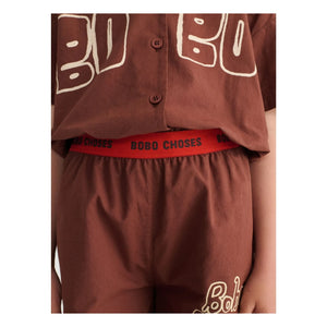 Bobo Choses - Bobo Choses Pantalón Corto Elástico de Algodón Orgánico | Marrón