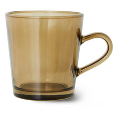 HKliving - Tazas de café de los 70 - Juego de 4 | Marrón