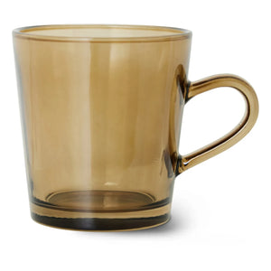 HKliving - Tazas de café de los 70 - Juego de 4 | Marrón