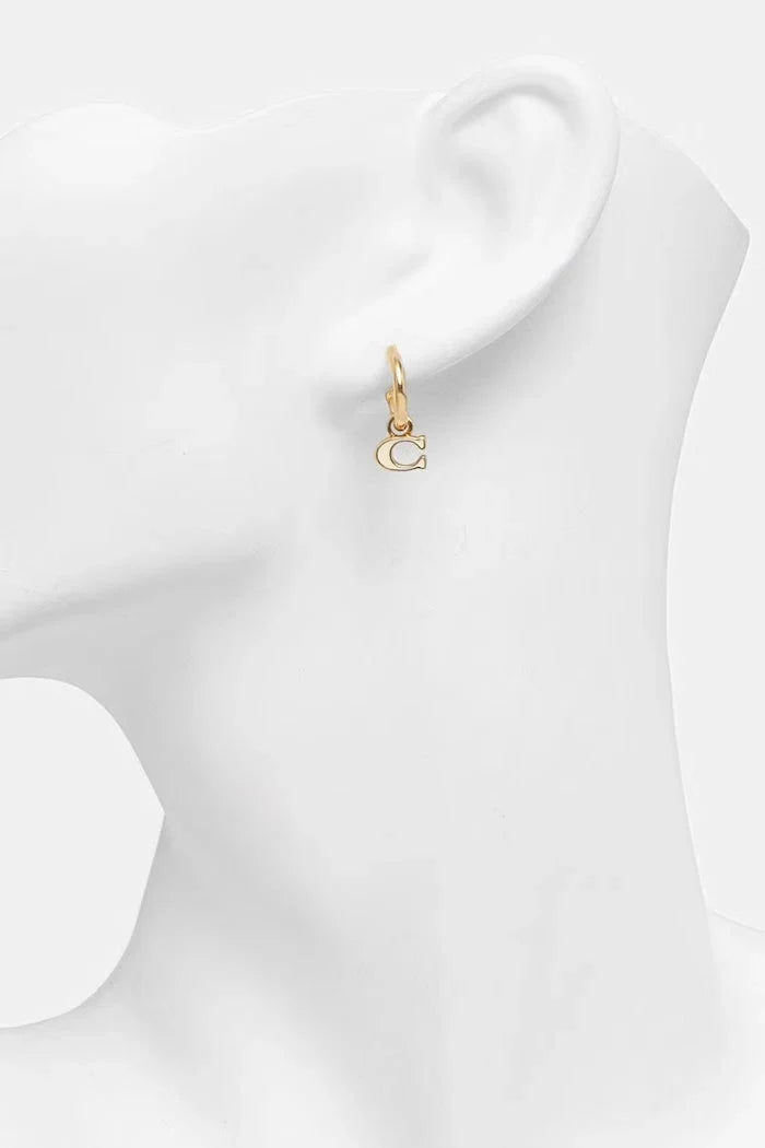 Pendientes de metal Coach para mujer