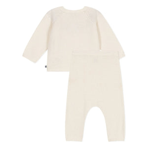 Petit Bateau - Conjunto de rejilla de 2 piezas | Blanco