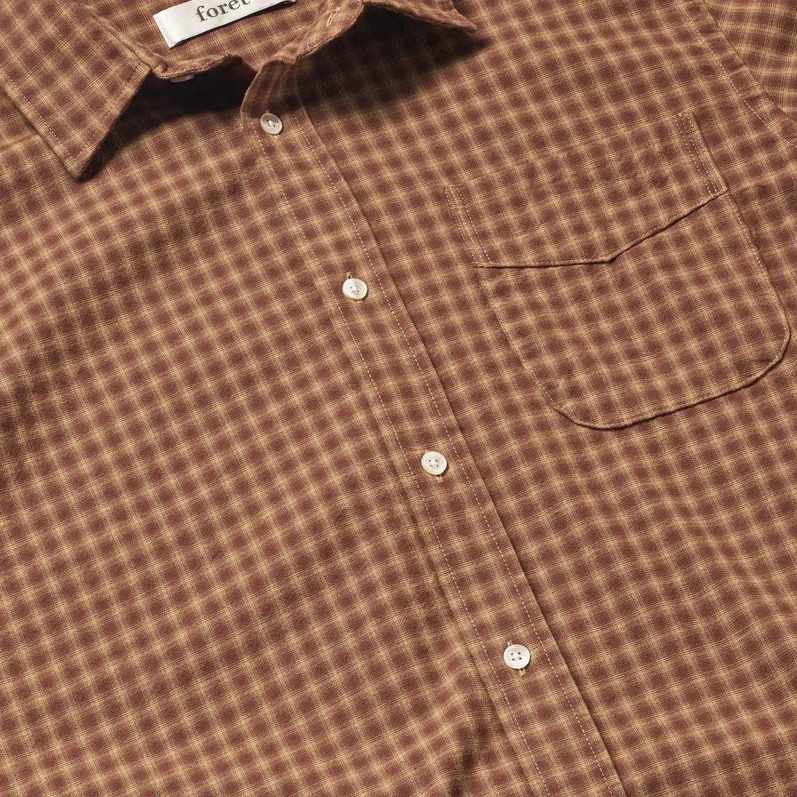 Forét - Camisa de Franela de Cuadros Ridge | Óxido