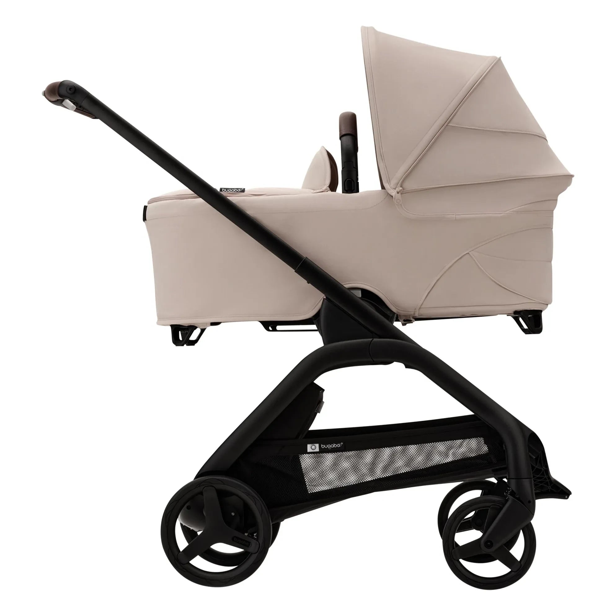 Bugaboo - Cochecito de ciudad Bugaboo Dragonfly Chasis completo negro | Marrón topo