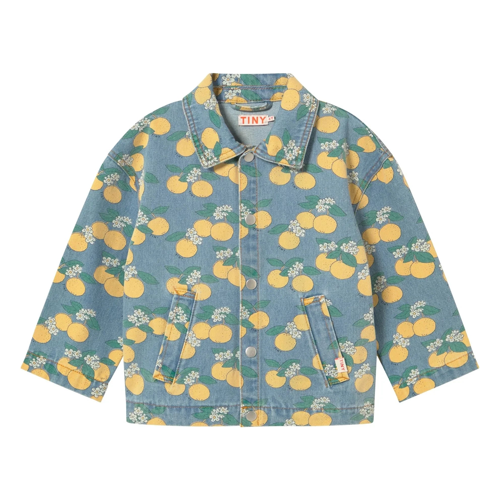 Tinycottons - Chaqueta vaquera naranja | Azul