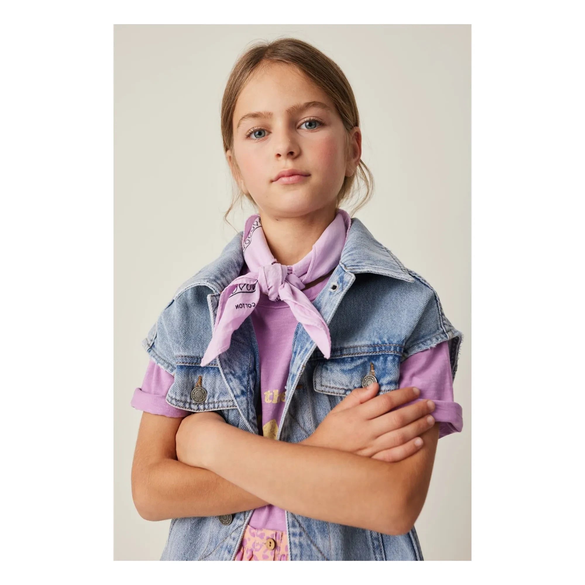 Tocoto Vintage - Chaleco vaquero sin mangas | Azul denim