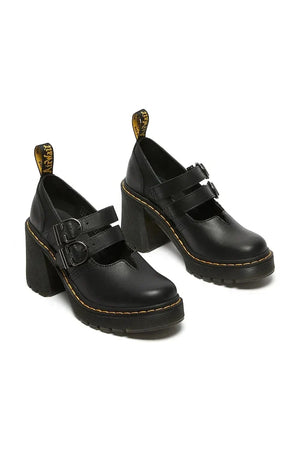 Zapatos de piel con tacón grueso Mary Jane Eviee de Dr. Martens