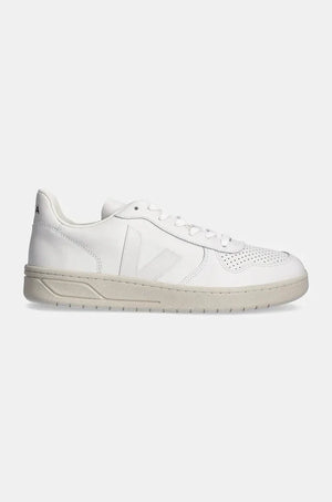 Zapatillas Veja V-10 de Piel Extra Blanca