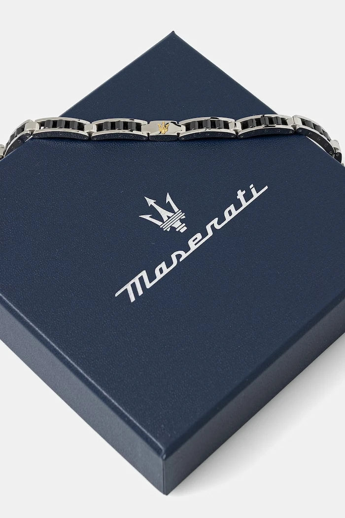Pulsera de acero inoxidable con cerámica para hombre MASERATI