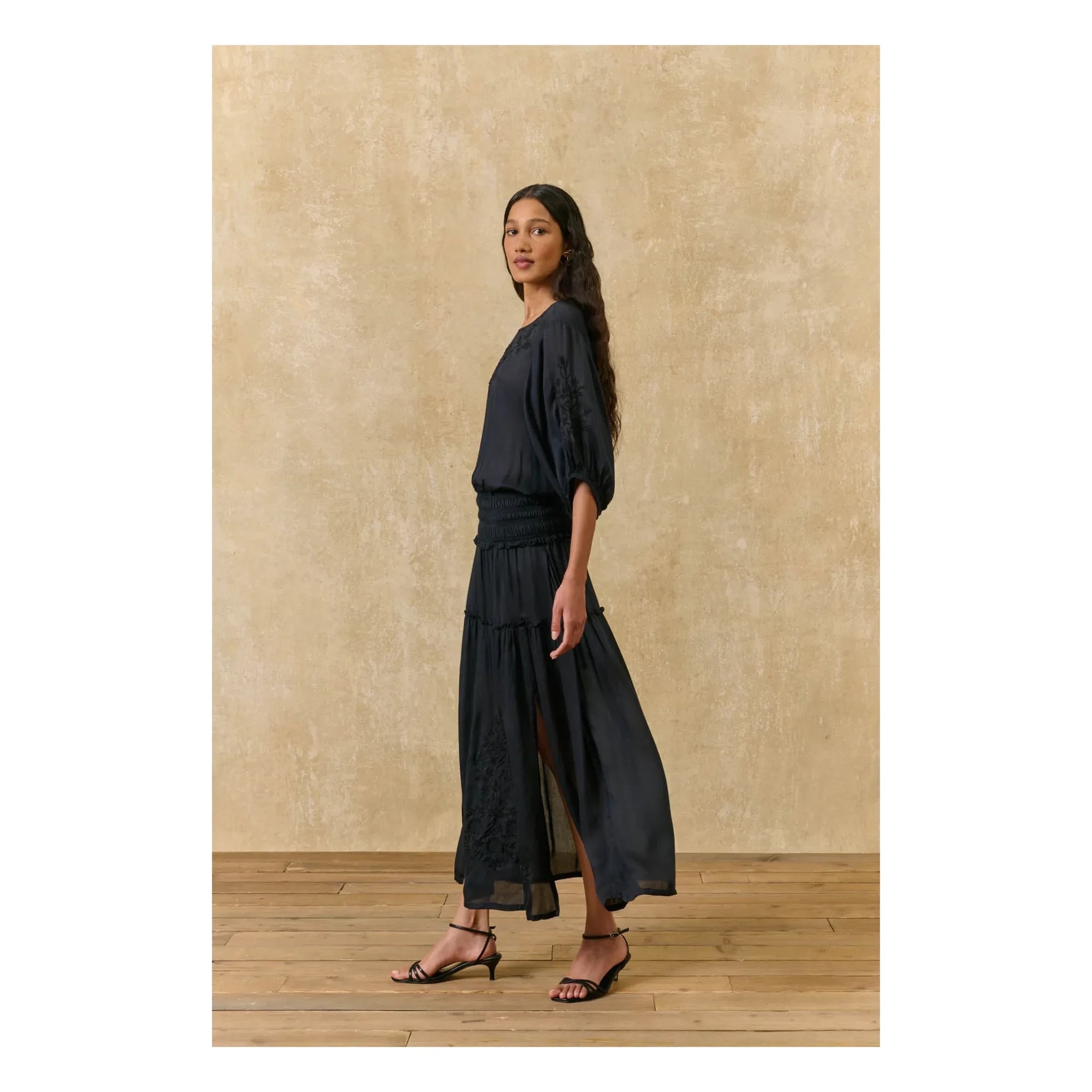 Louise Misha - Blusa de algodón Chayana | Negro
