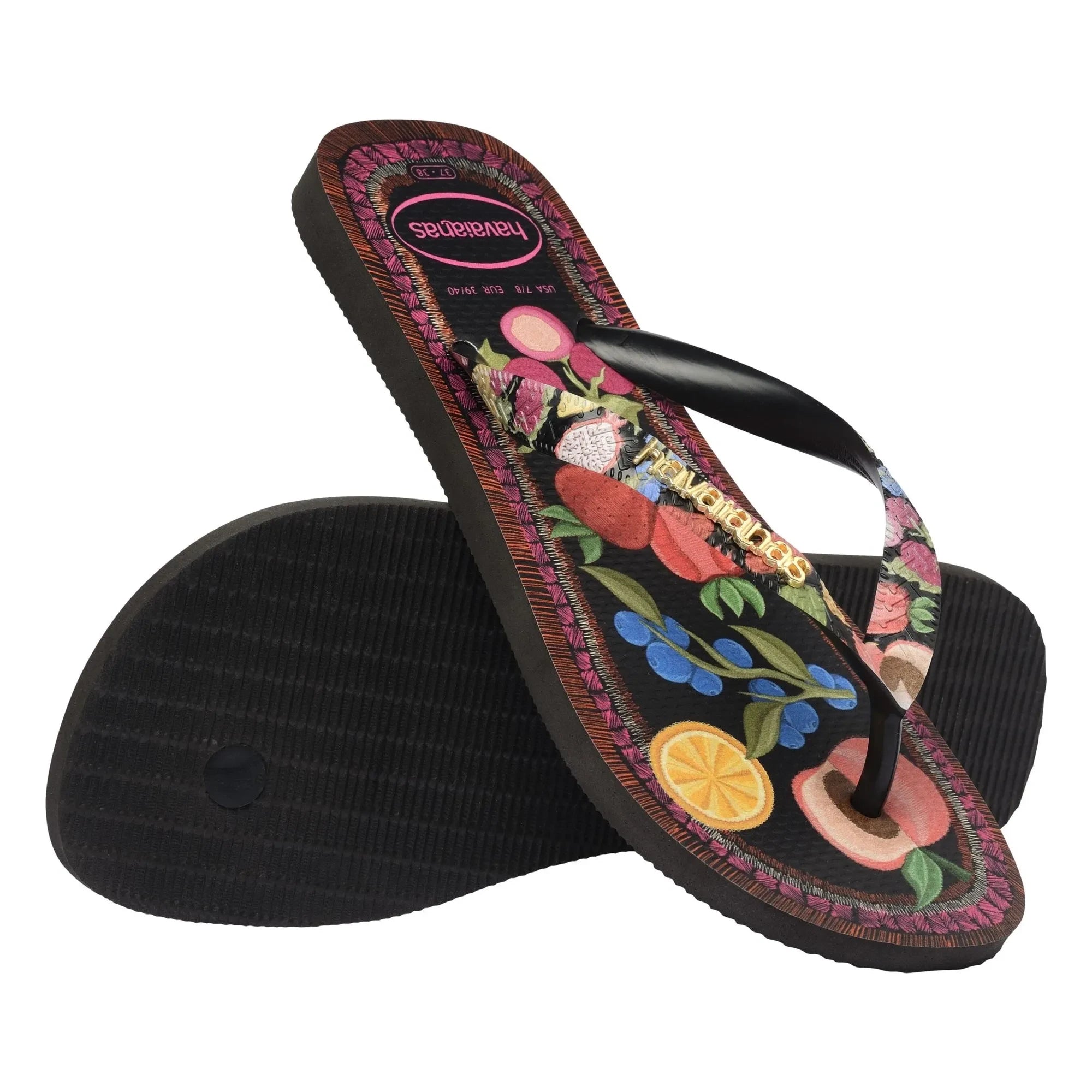 Havaianas - Chanclas Top Tropicalia Vibes | Negro