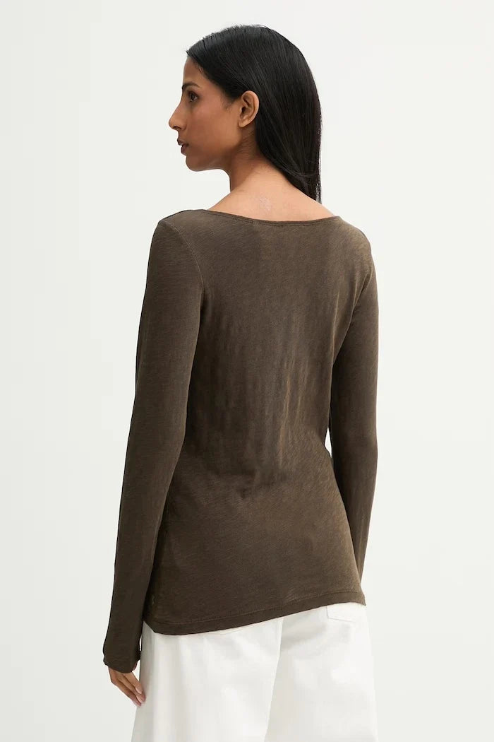 Camisa de algodón de manga larga para mujer Marc O'Polo
