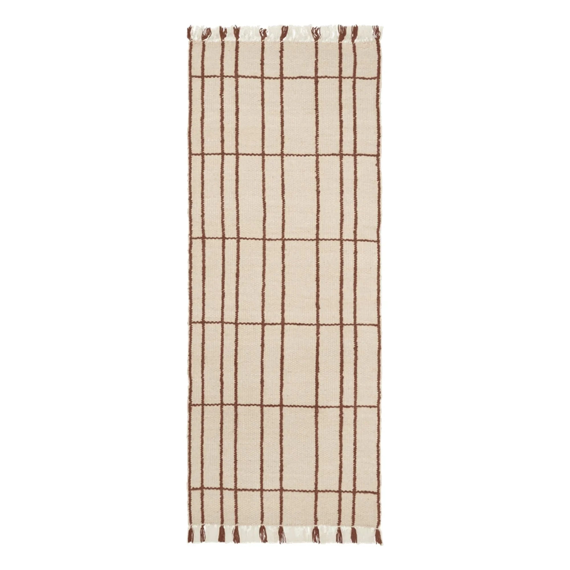 Ferm Living - Alfombra de pasillo Sen | Blanco roto