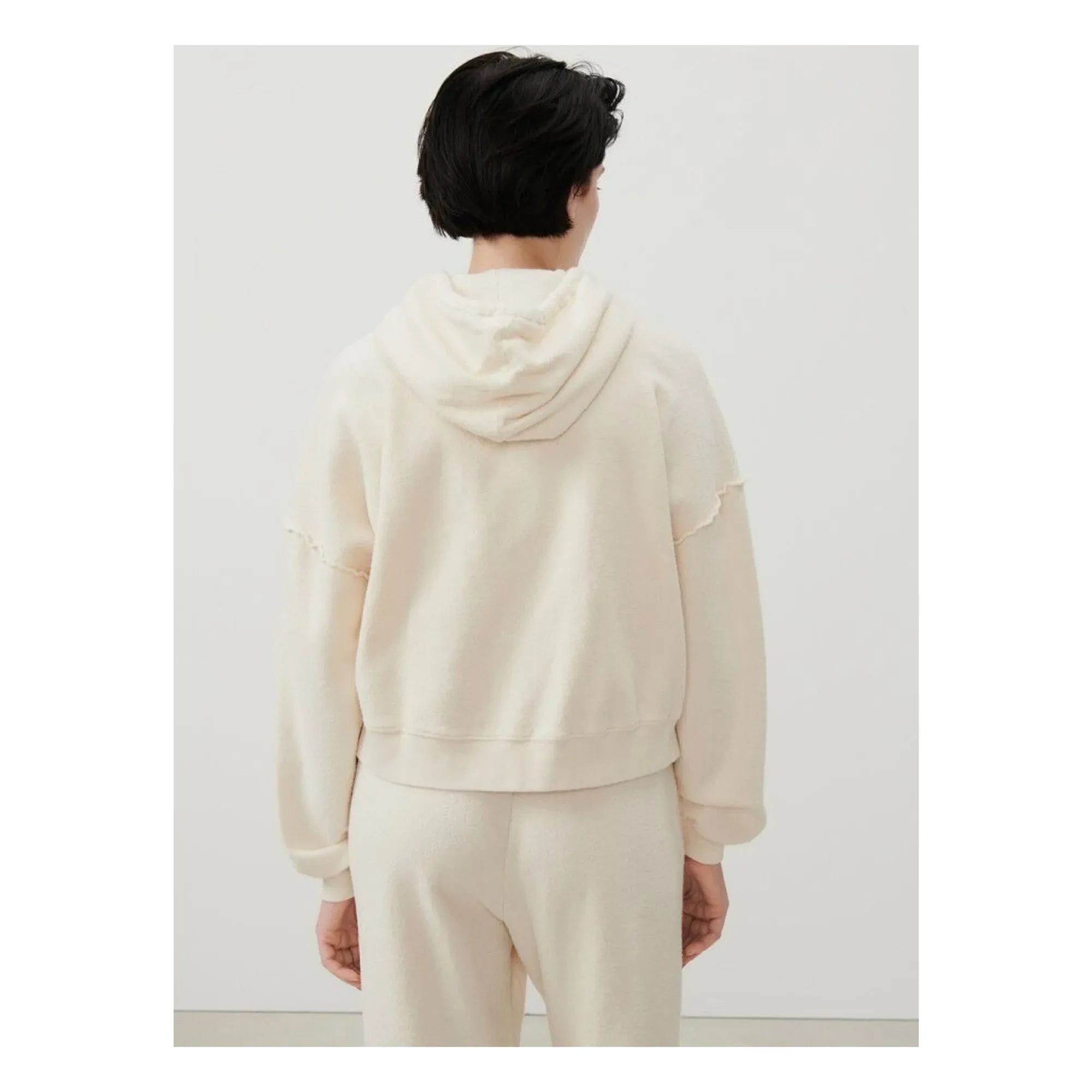 American Vintage - Sudadera con cremallera de algodón orgánico Bobypark | Crudo