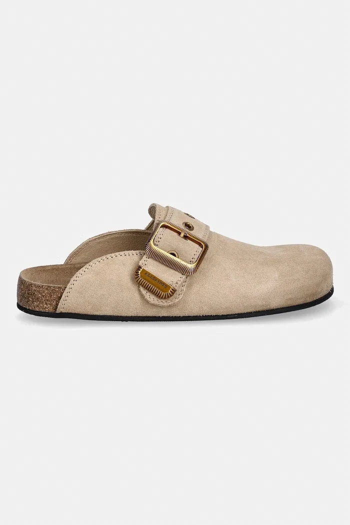 AllSaints Zuecos de cuero abiertos por el talón Staffa para mujer