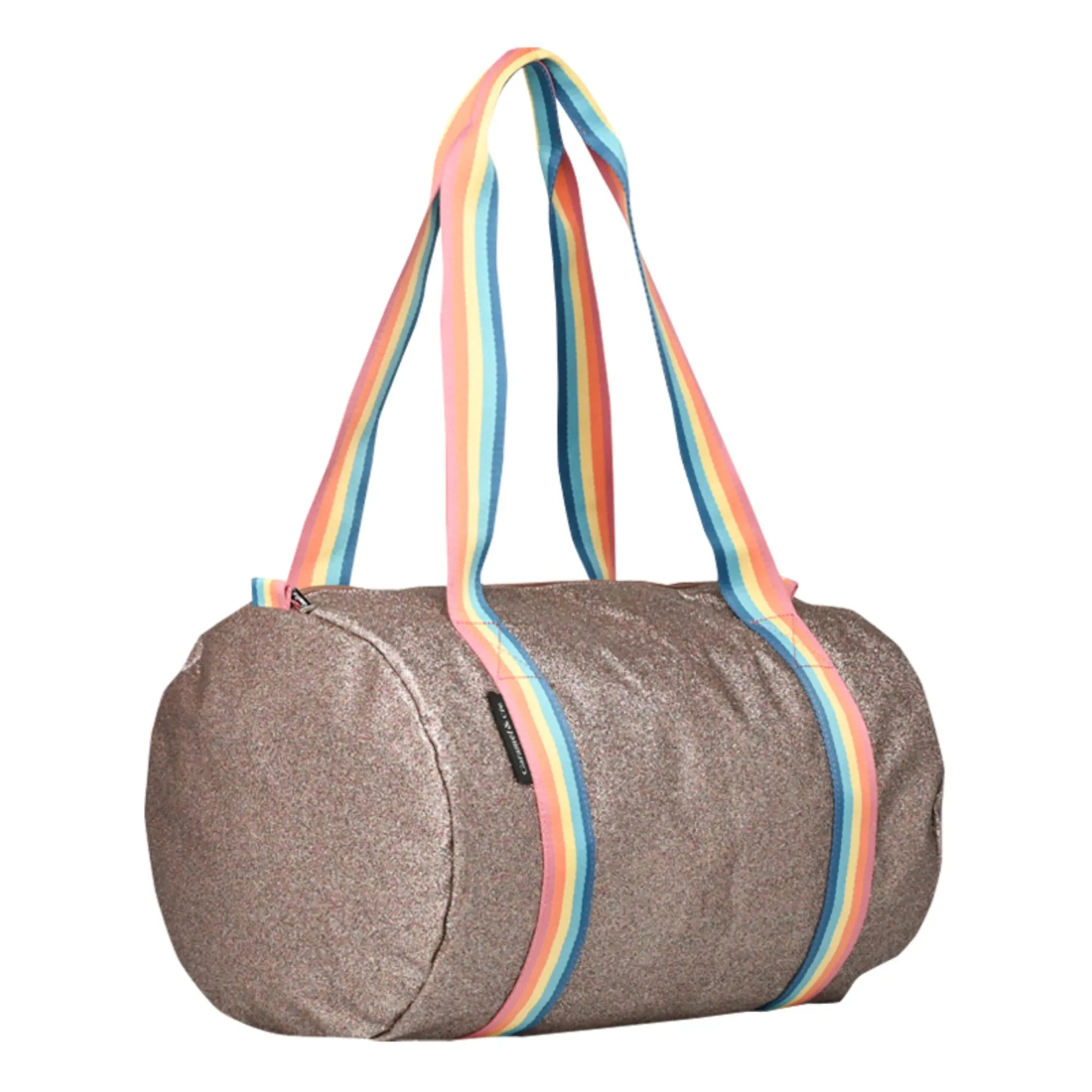 Caramel & Cie - Bolsa de fin de semana con purpurina | Cobre rojo