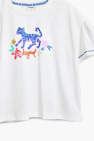 Camiseta de algodón Desigual para niño