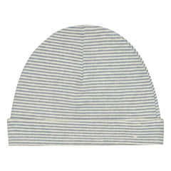 Gray Label - Gorro de algodón orgánico a rayas | Gris