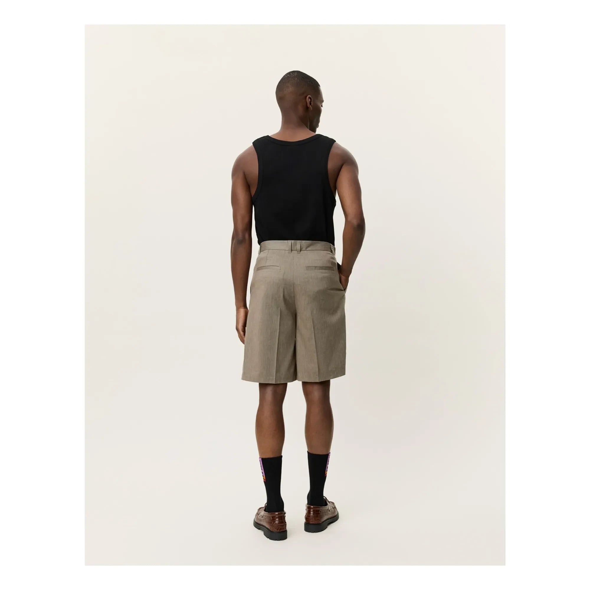 Les Deux - Shorts Reece plisados | Verde