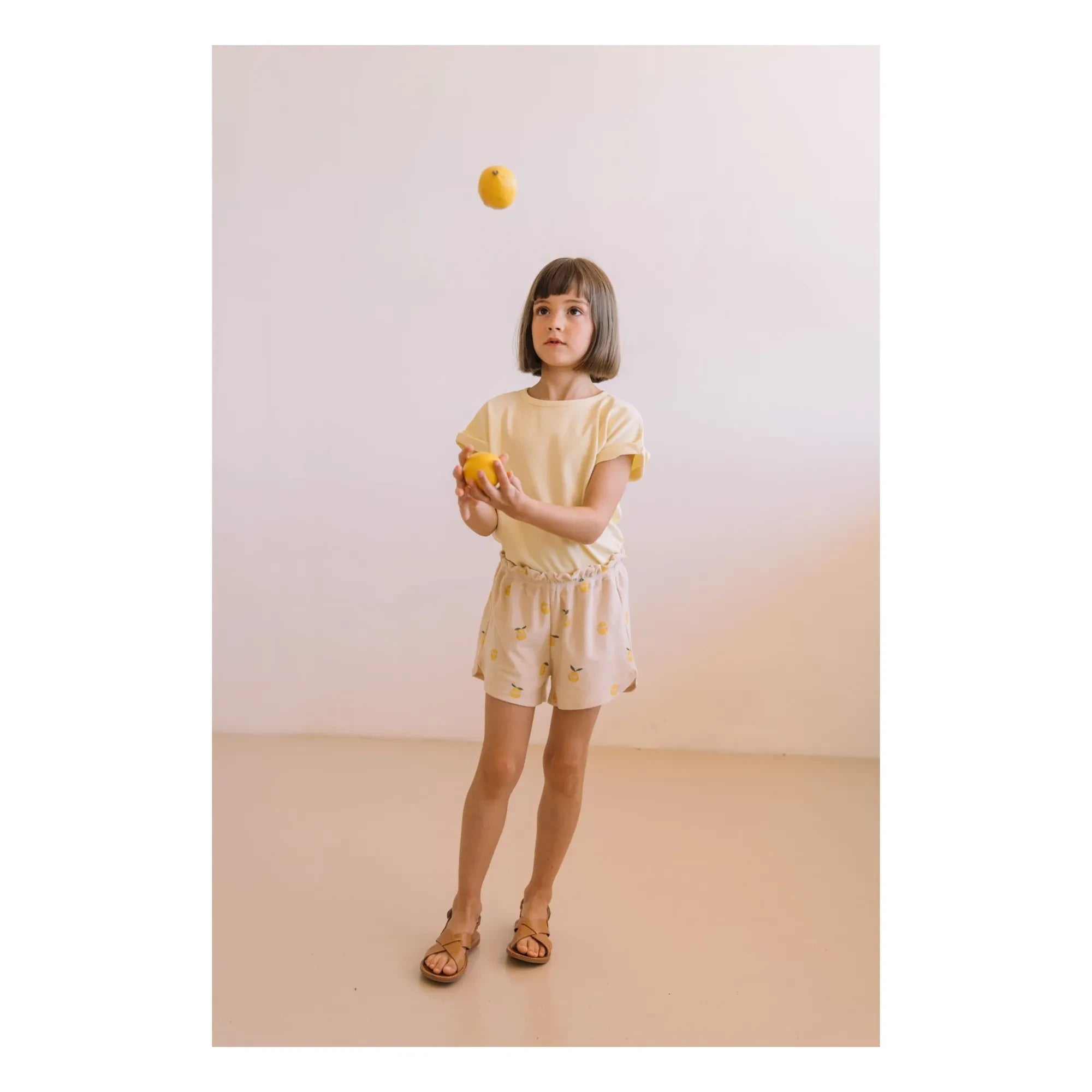 Studio Bohème - Camiseta Bama de algodón orgánico | Amarillo pálido